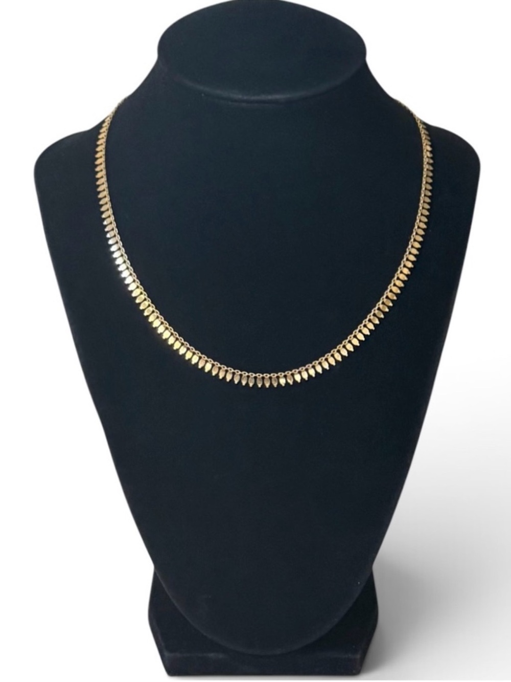JCM Italian Gold over .925 Sterling Silver Cleopatra Style Fringe Necklace